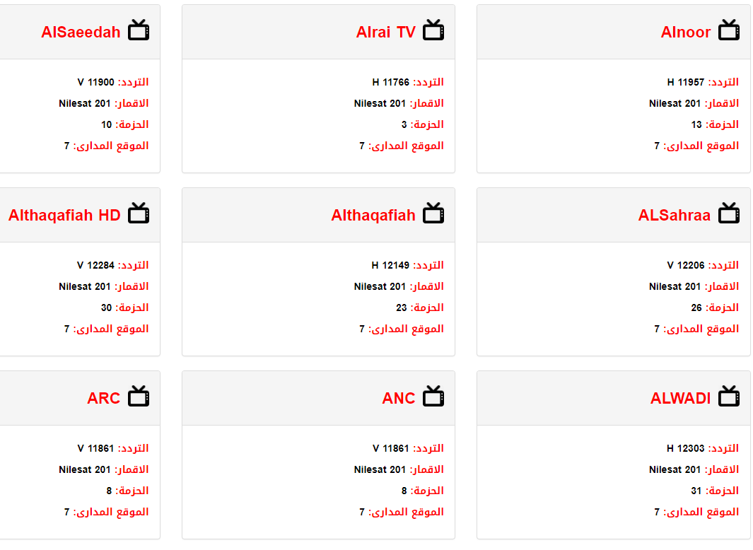 اجدد ترددات النايل سات - ترددات جديدة وقنوات مختلفة 11587 4