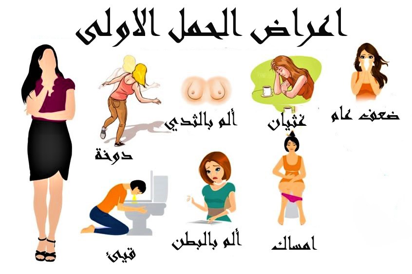 اول اعراض الحمل